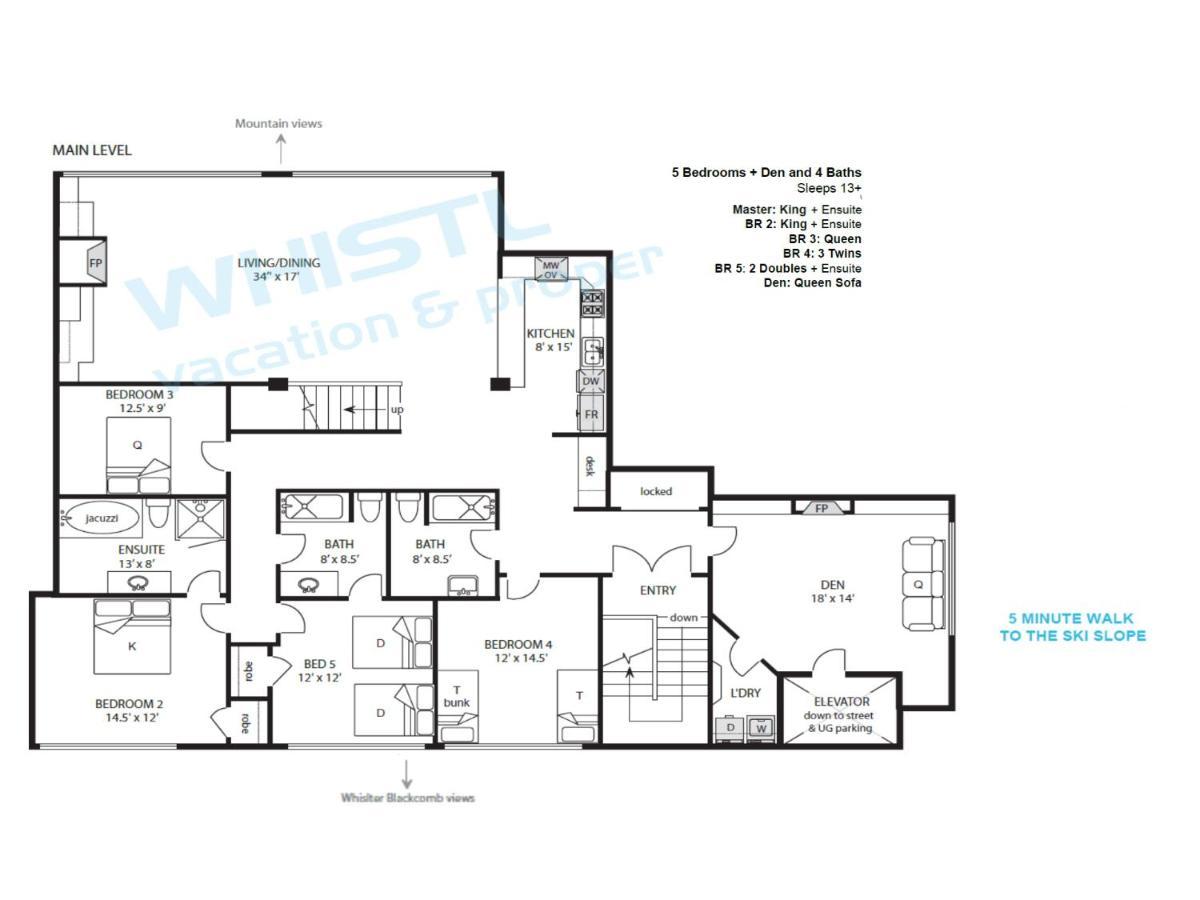 The Royal - Village Penthouse, Private Hot Tub With Mountain Views Apartment *