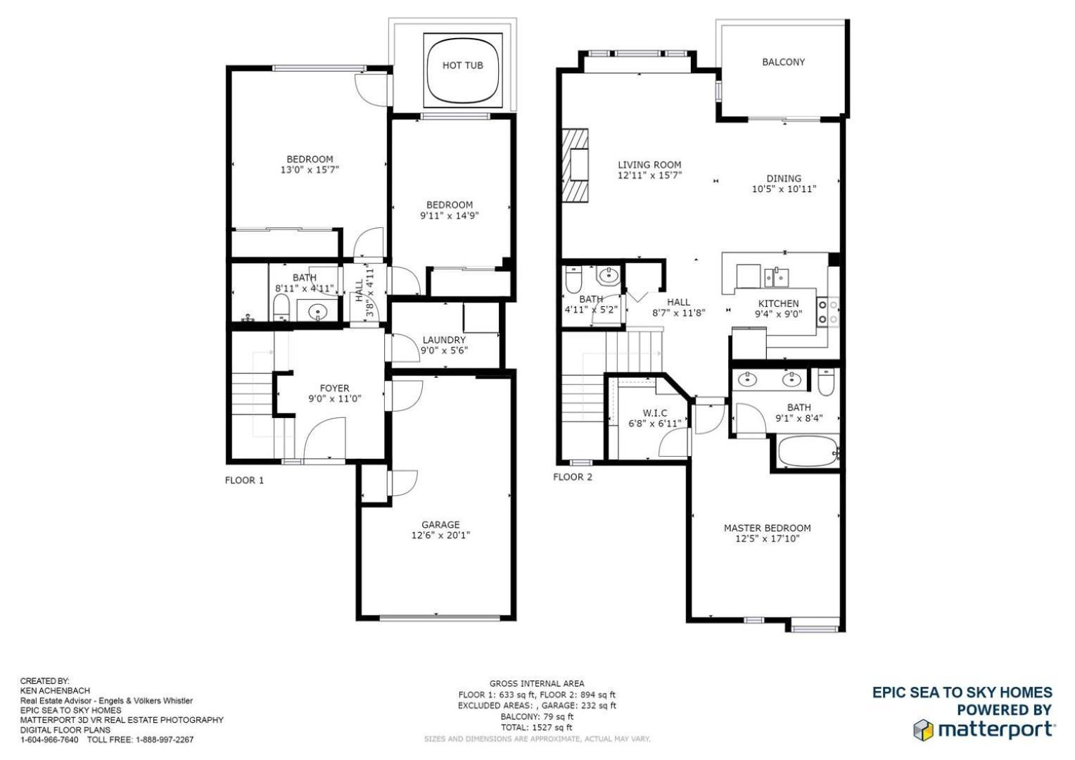 Peaceful With Private Hot Tub And Garage By Harmony * Whistler