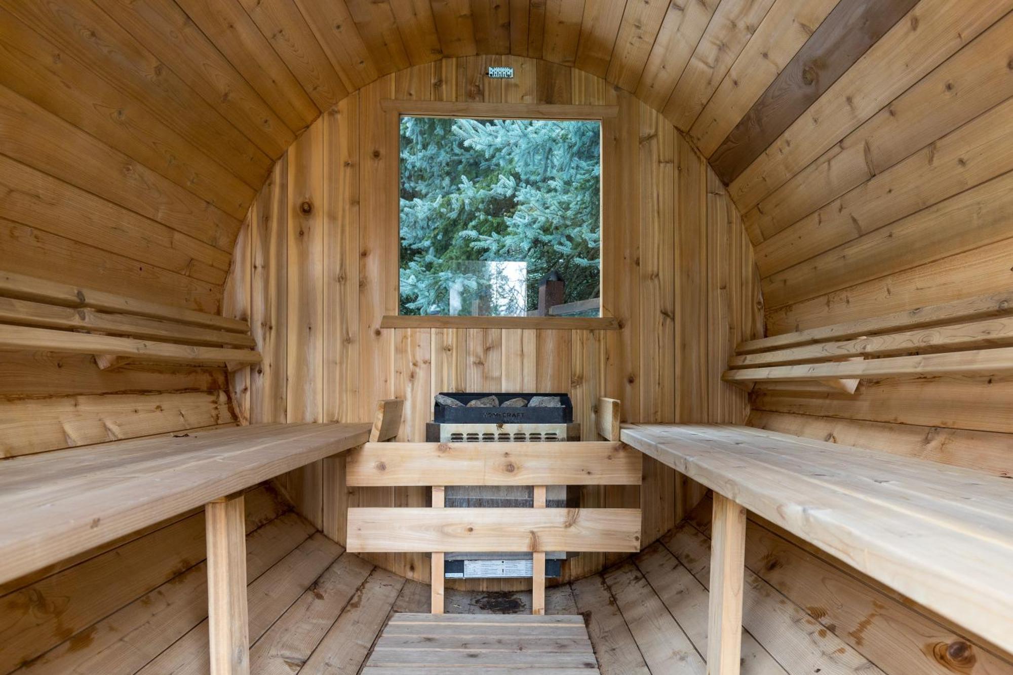 Mountainside Hot Tub Pool Barrel Sauna